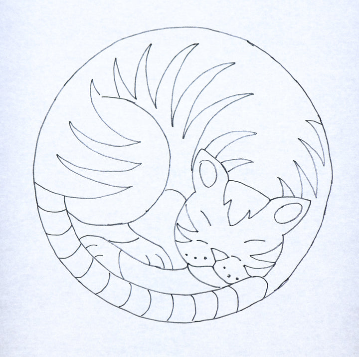 Orange Circle Cat 13" (33cm)