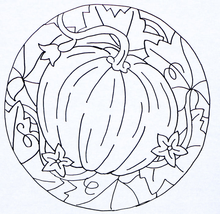 Pumpkin With Vines 13" (33cm)
