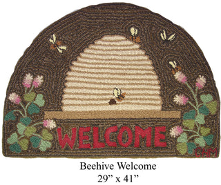 Beehive Welcome 29" x 41"