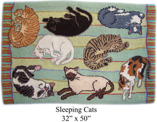 Sleeping Cats 32" x 50"
