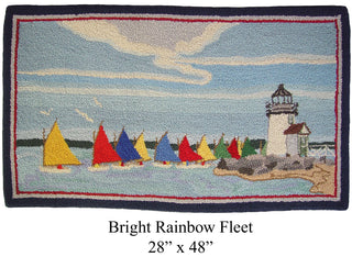 Bright Rainbow Fleet 28" x 48"
