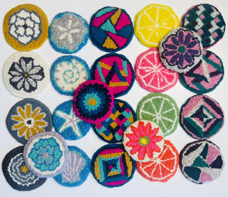 #OxCoPALs Fall Coaster Patterns - Trace Your Own