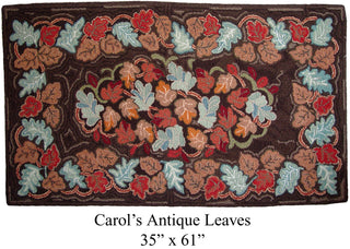 Carol's Antique Leaves 35" x 61"