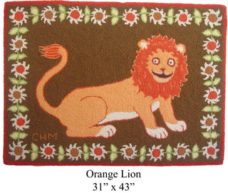 Orange Lion 31" x 43"