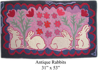 Antique Rabbits 31" x 53"