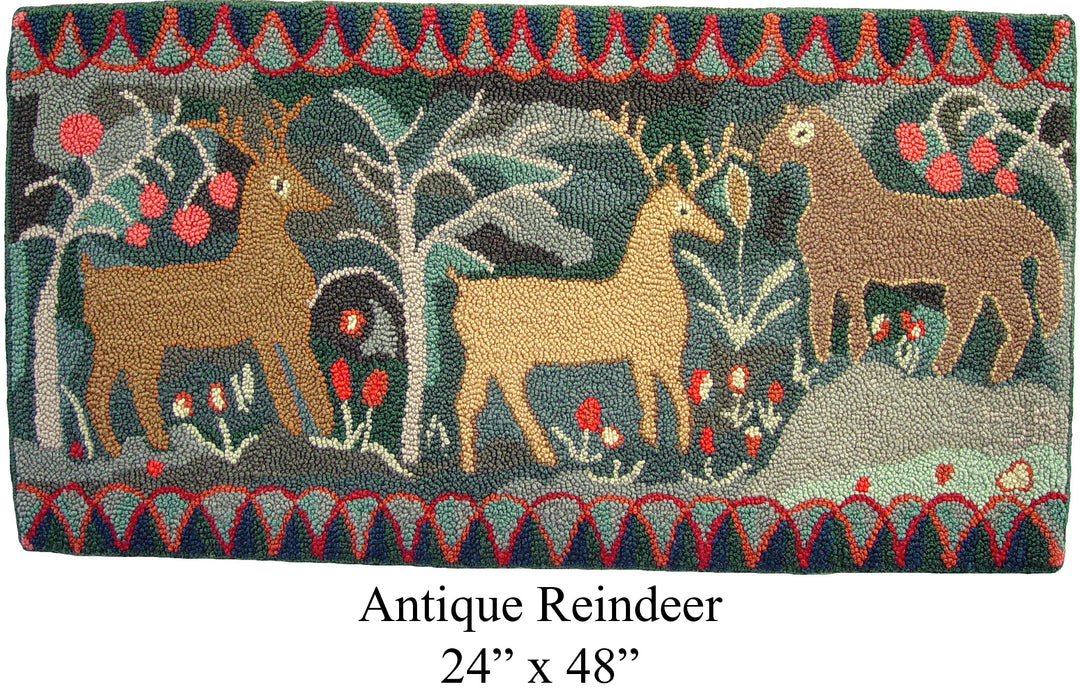 Antique Reindeer 24" x 48" (61 × 121.9cm)