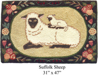 Suffolk Sheep 31" x 47"