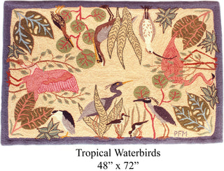 Tropical Waterbirds 48" x 72"
