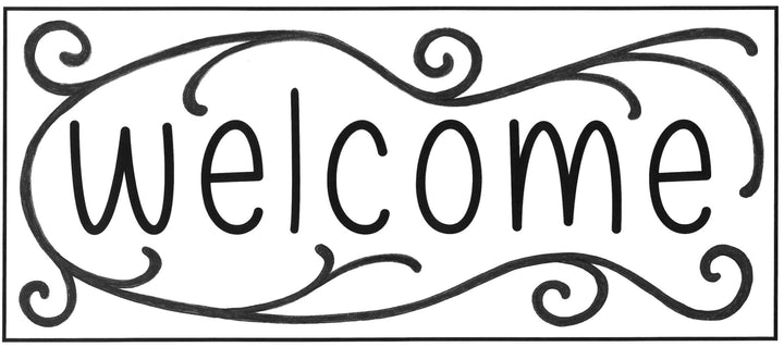 Welcome Mat 6" x 14" (15.2 x 35.6cm) Digital Download