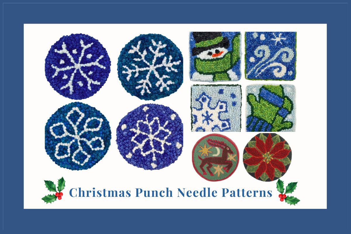 5 Cozy Christmas Punch Needle Projects to Try This Winter