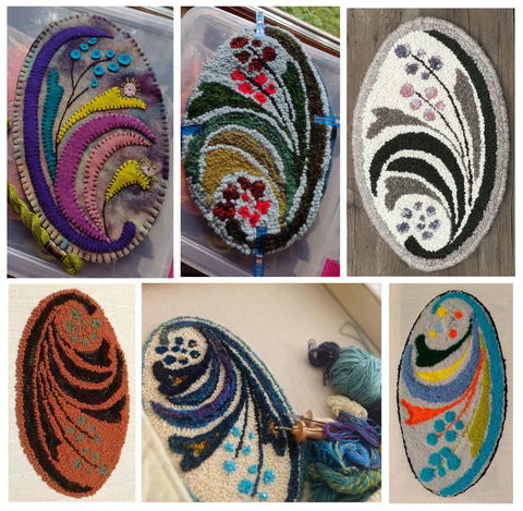 Summer Oval Abstract Botanical - Final Wrap Up