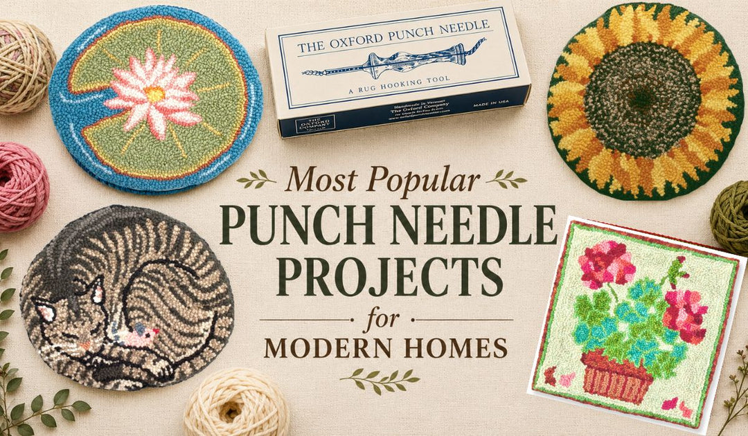 opular Punch Needle Projects for Modern Homes