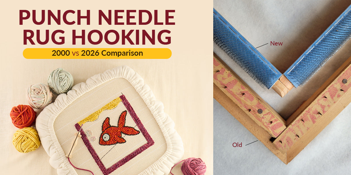 Punch Needle 2000 vs 2026 comparison