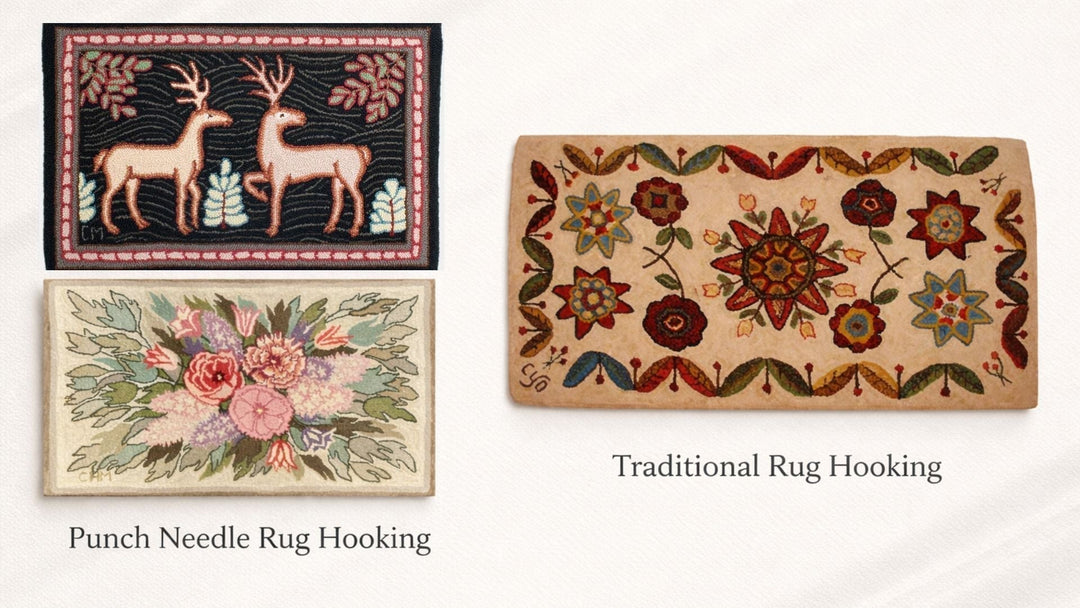Punch Needle Rug Hooking Vs Traditional Rug Hooking