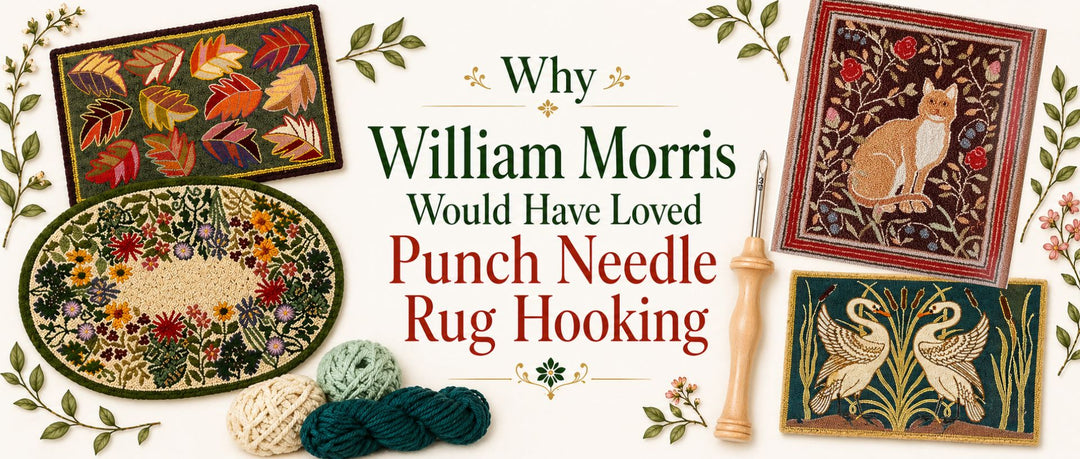 Why William Morris Would Have Loved Punch Needle Rug Hooking