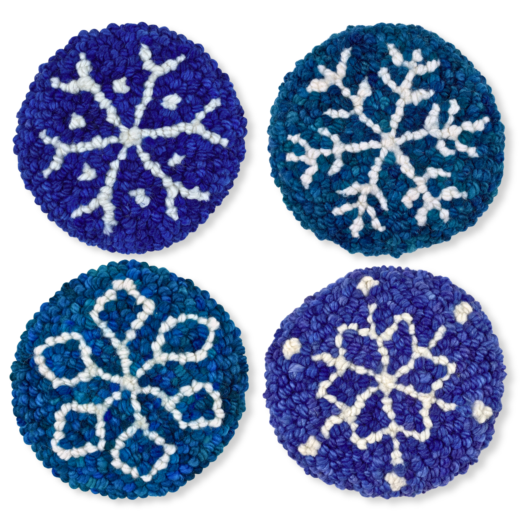 Snowflake  Coasters punch needle pattern