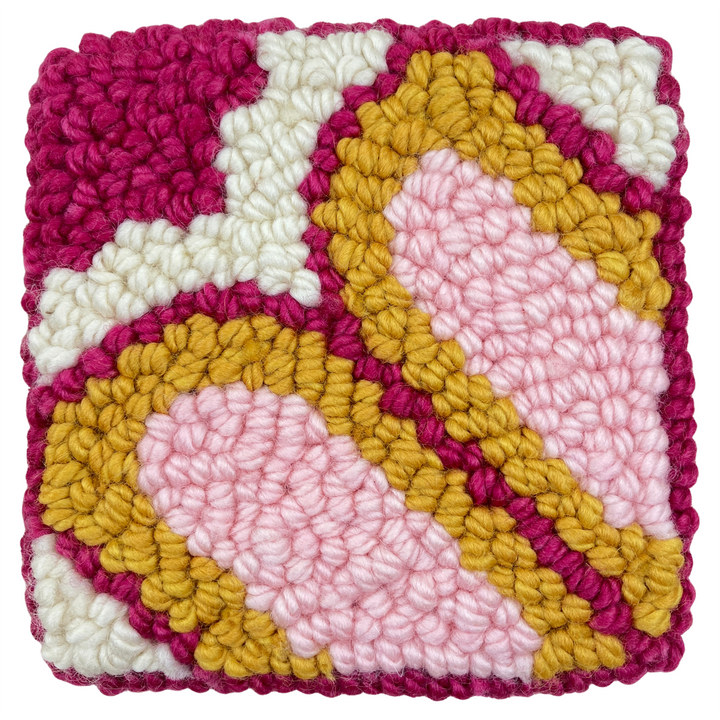 Quartered Hearts Mug Rugs (3.75” x 3.75” (9.5 x 9.5cm) Digital Download