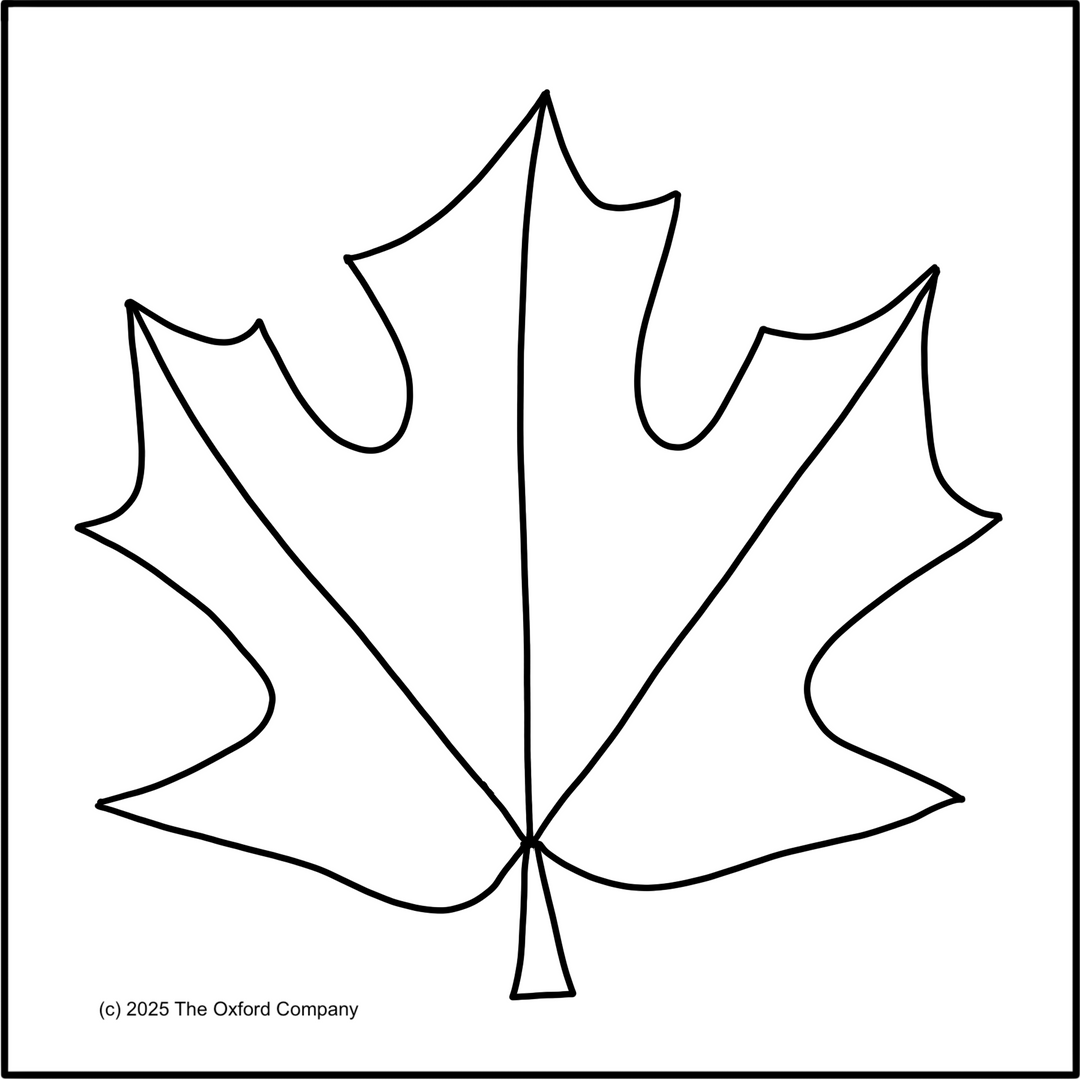 Leaf Series – Sugar Maple  6” x 6” (15.2 x 15.2cm) Digital Download