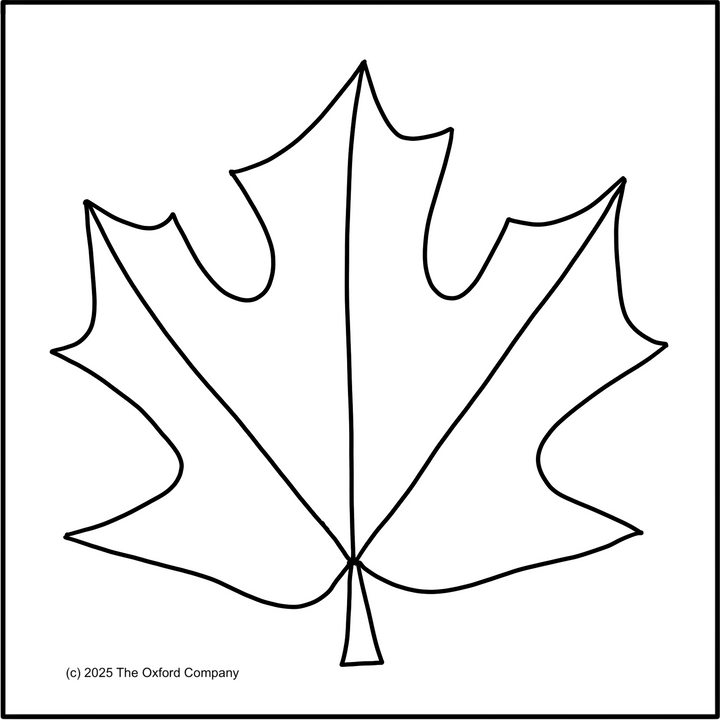 Leaf Series – Sugar Maple  6” x 6” (15.2 x 15.2cm) Digital Download