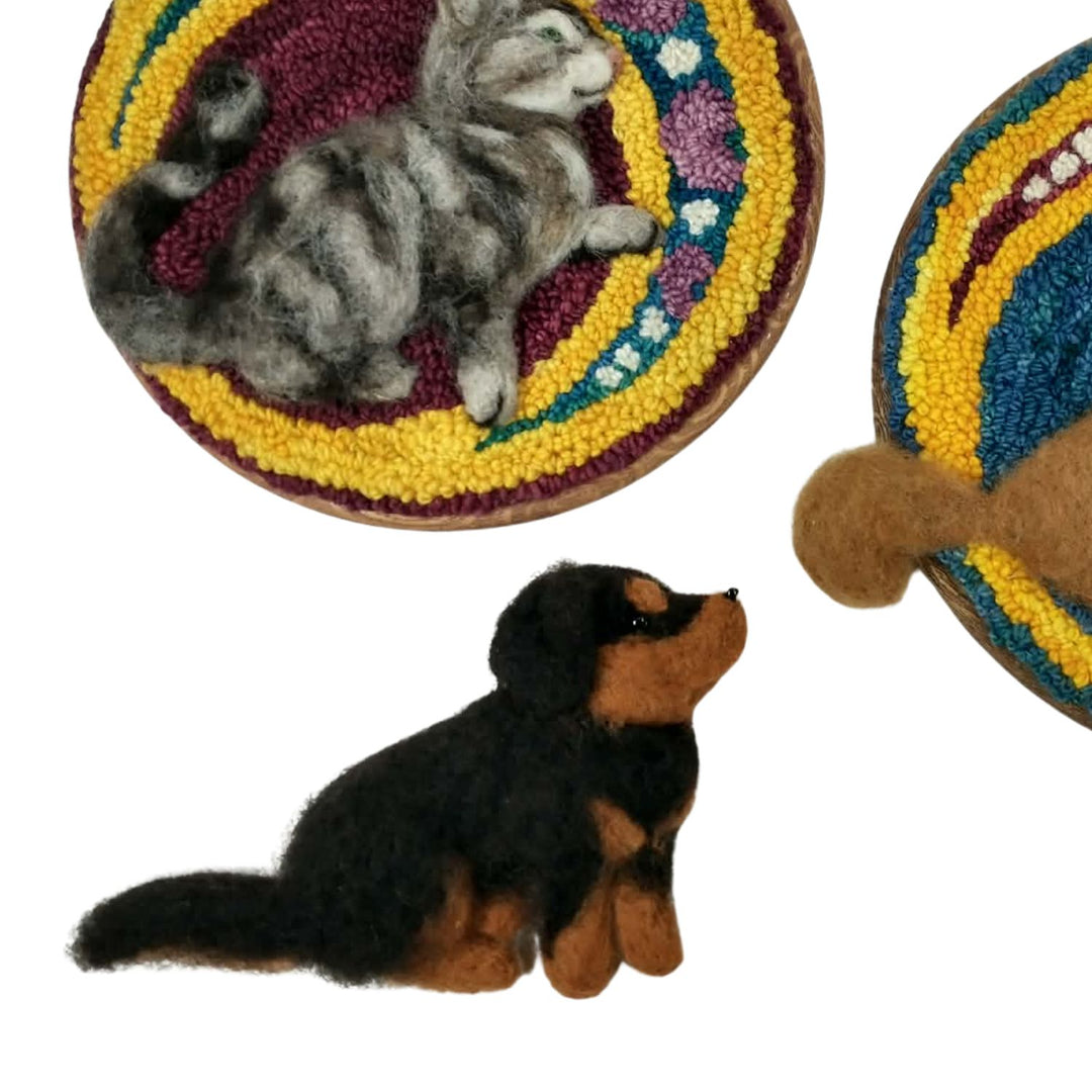 Pet Portraits- Needle Felting and Punch Needle Course