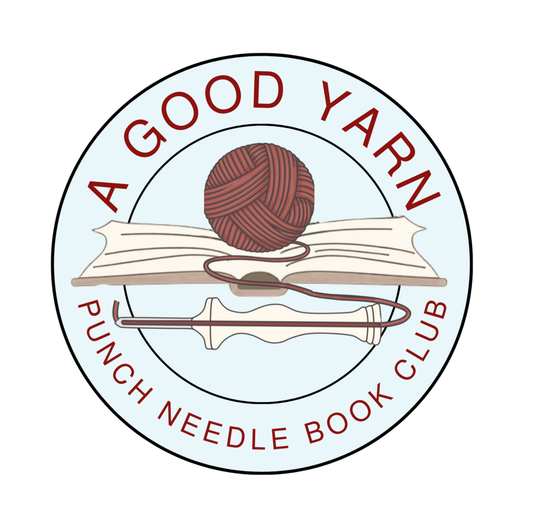 A Good Yarn Punch Needle Book Club-  "I'm Not the Only Murderer in My Retirement Home" by Fergus Craig.