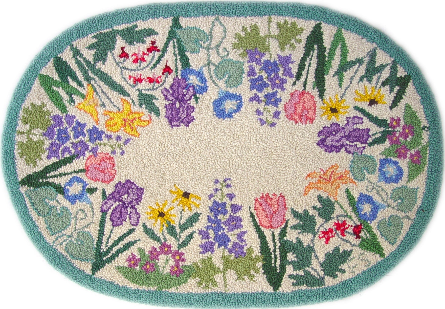 Oval Garden Flowers Pattern – The Oxford Company