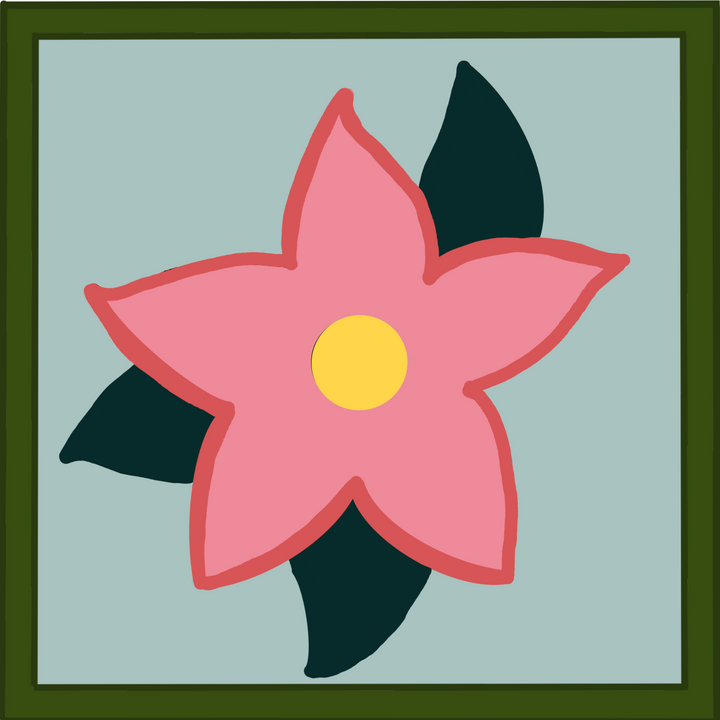 Simple Flower 8” x 8" (20.3 x 20.3cm) Digital Download