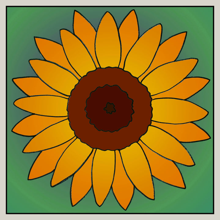 Simply Sunflower 8” x 8" (20.3 x 20.3cm) Digital Download
