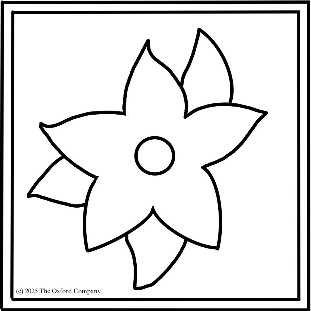 Simple Flower 8” x 8" (20.3 x 20.3cm) Digital Download