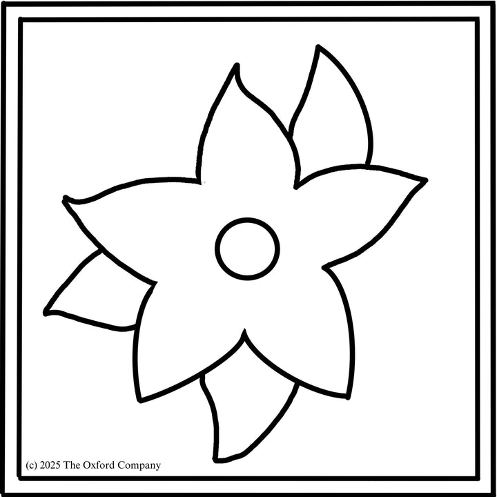Simple Flower 8” x 8" (20.3 x 20.3cm) Digital Download