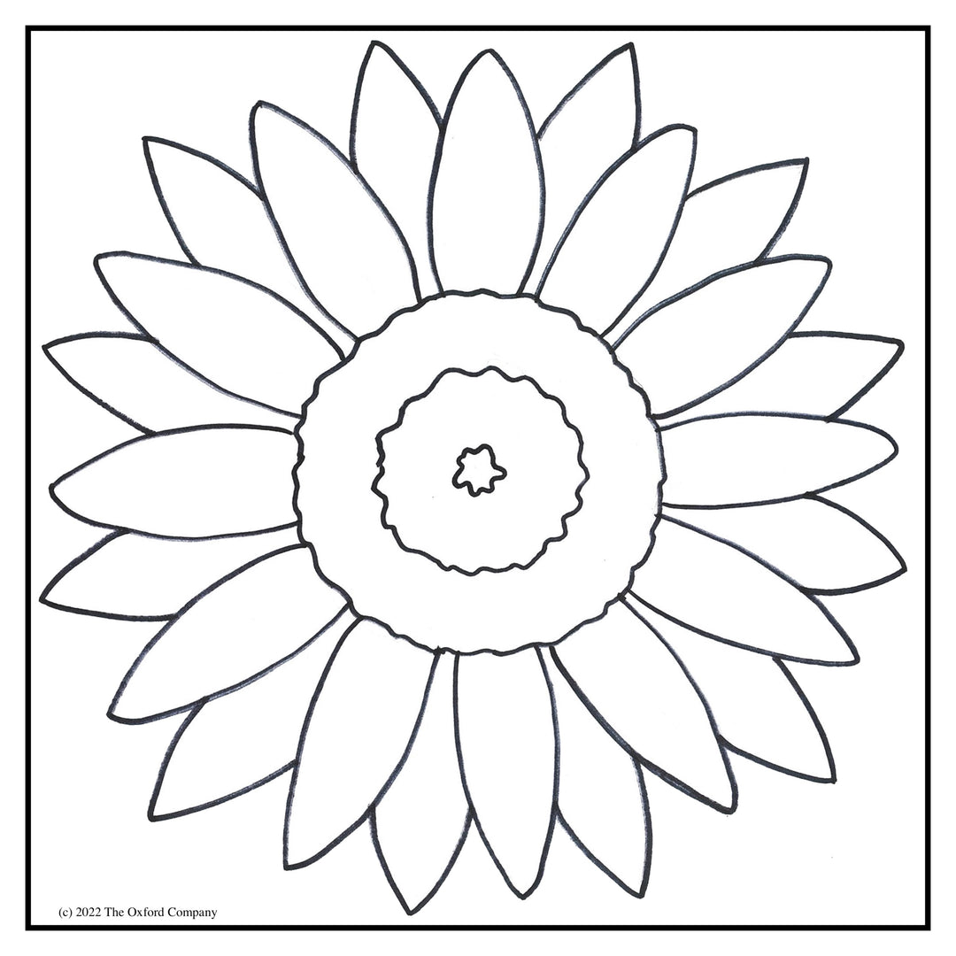 Simply Sunflower 8” x 8" (20.3 x 20.3cm) Digital Download