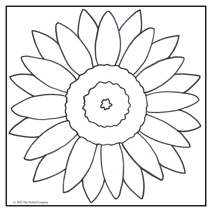 Simply Sunflower 8” x 8" (20.3 x 20.3cm) Digital Download