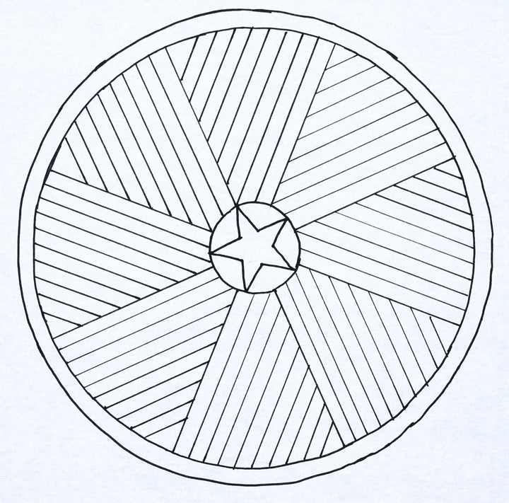 Circle Geometric Chairpad 13"