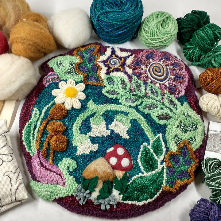 Fairy Garden, Fine Point Punch Needle Course