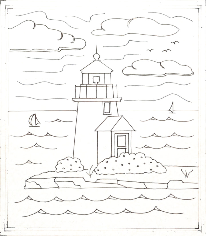 Lighthouse 23" x 26" (58.42 × 66.04cm)