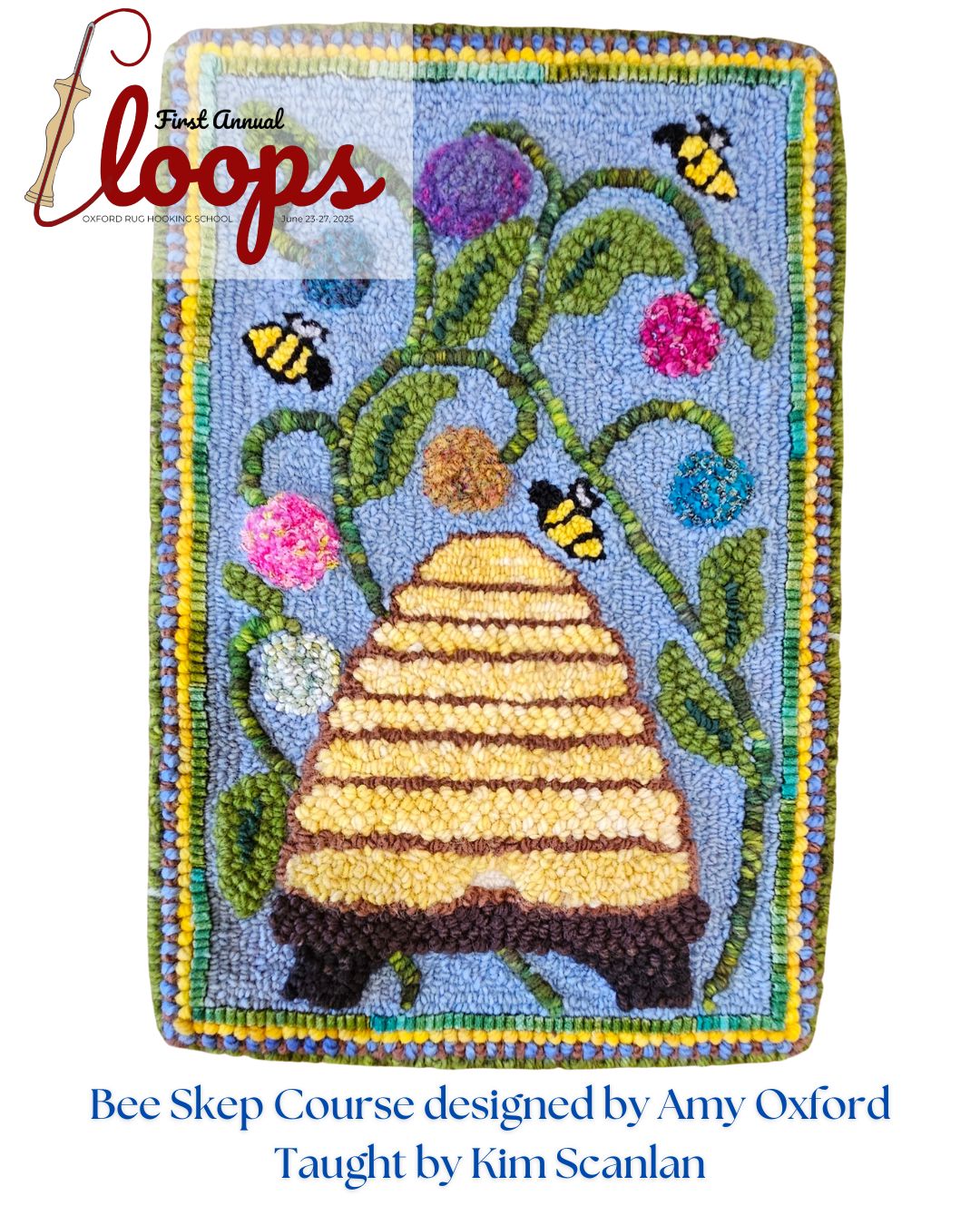 Introducing “Loops” - The Oxford Rug Hooking School’s retreat for in-person punch needle education!&nbsp;