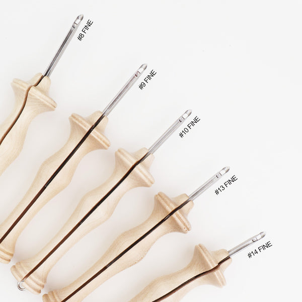 Fine Point – Natural Wood Punch Needle Set – The Oxford Company