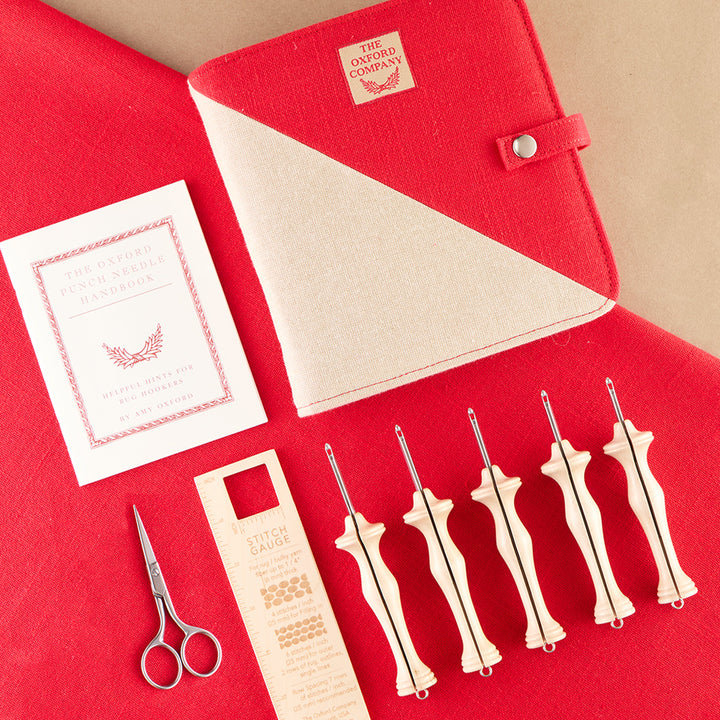 Oxford Punch Needle Set - Fine Point Natural Wood