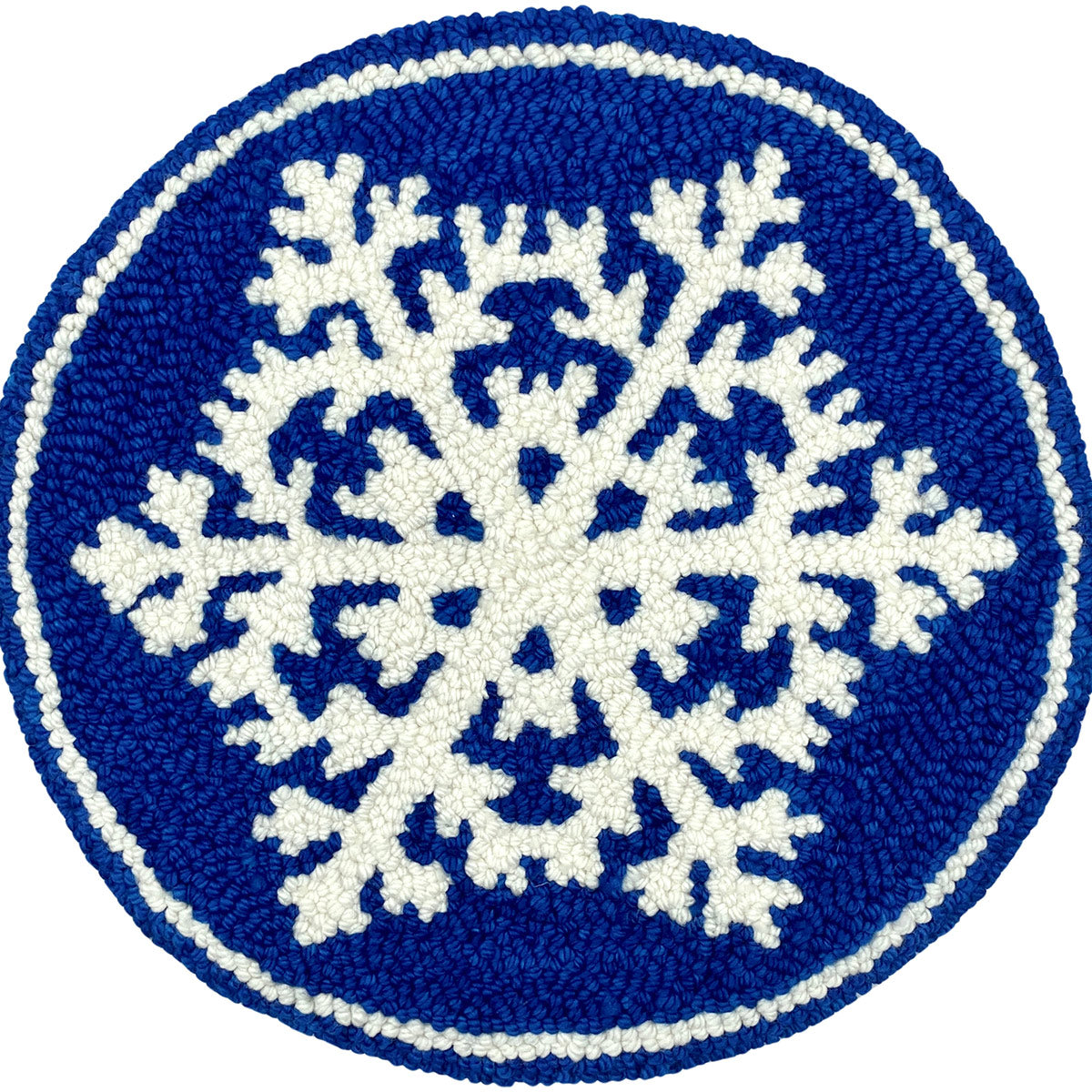 Snowflake  Chairpad punch needle pattern