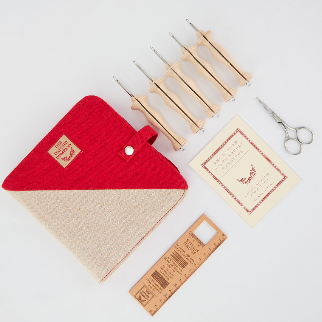 Oxford Punch Needle Set - Fine Point Natural Wood