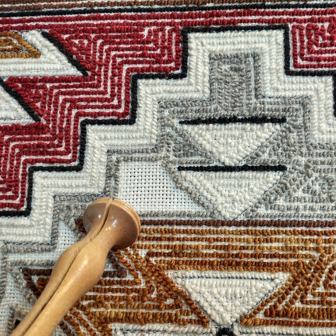 Geometric Biscornu by Laura Berlage