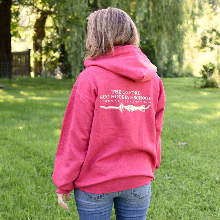 The Oxford Rug Hooking School Zip-Up Hooded Sweatshirt