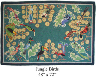 Jungle Birds 48" x 72"