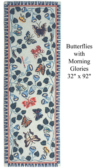 Butterflies with Morning Glories 32" x 92"