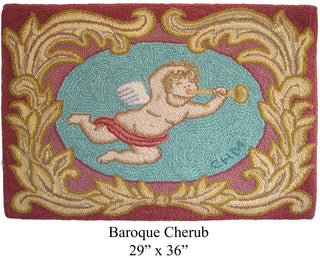 Baroque Cherub 29" x 36"