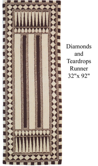 Diamonds and Teardrops 32" x 92"
