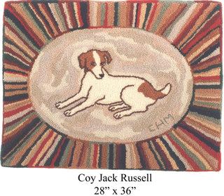 Coy Jack Russell 28" x 36"
