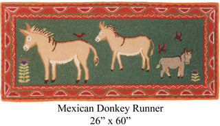 Mexican Donkey Runner 26" x 60"
