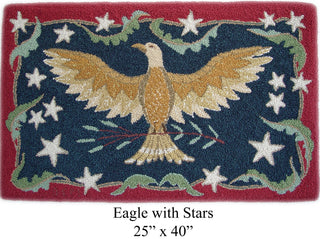Eagle with Stars 25" x 40"