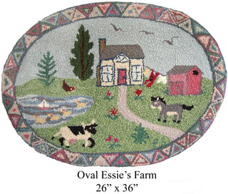 Oval Essie's Farm 26" x 36"
